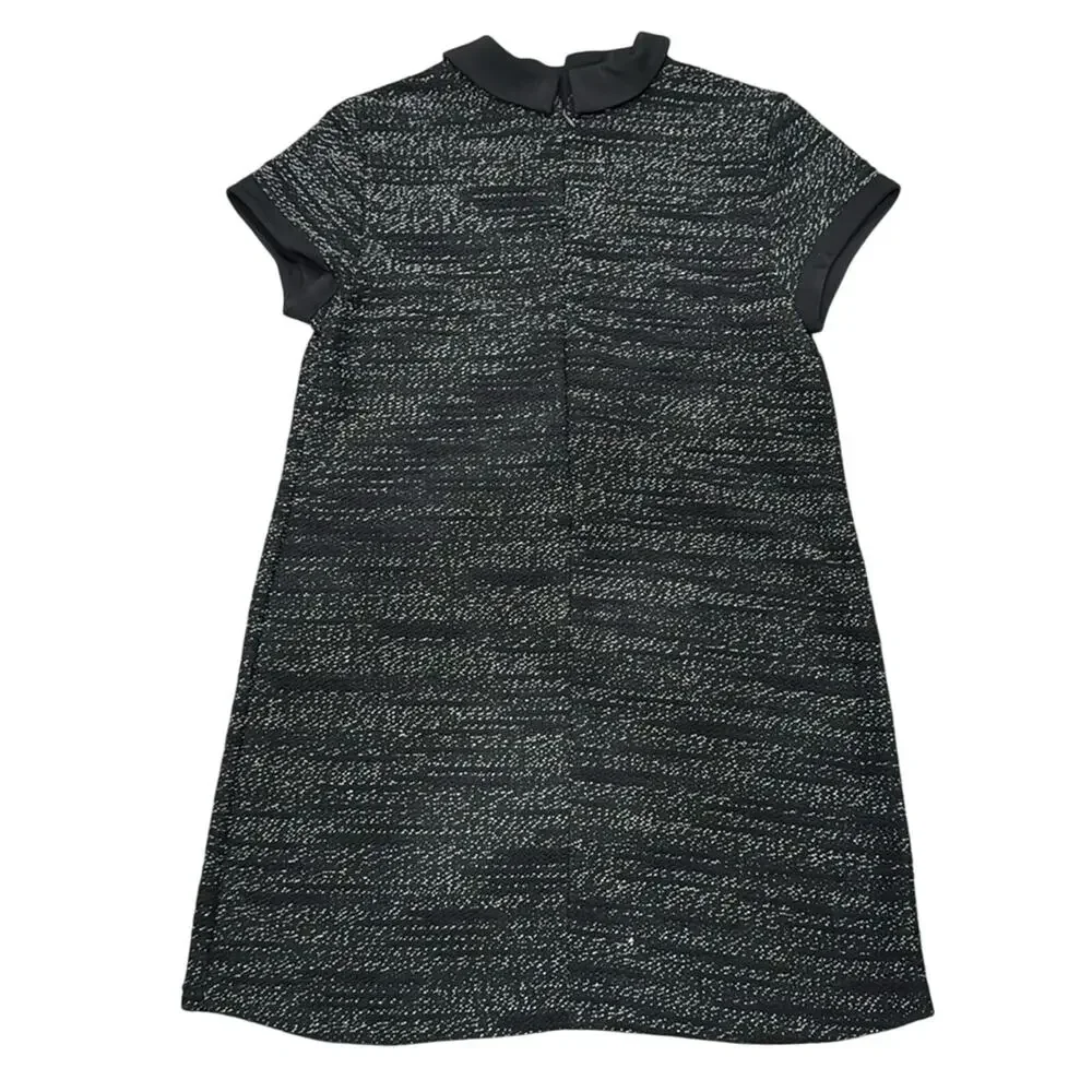Maison Jules Women's Collared Shift Dress Black White Size L - Picture 3 of 11